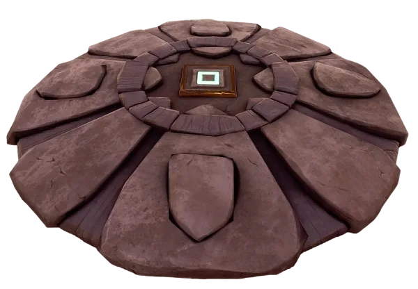 Inactive Lodestone platform with a dark stone surface